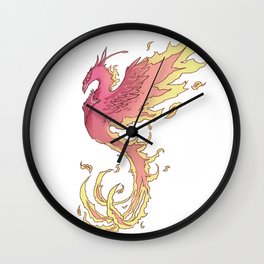 Phoenix Ember Wall Clock