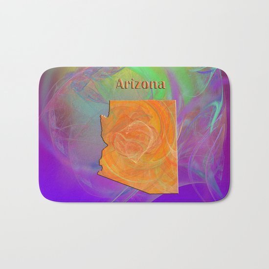 Arizona Map Bath Mat