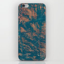 blue rusty copper iPhone Skin
