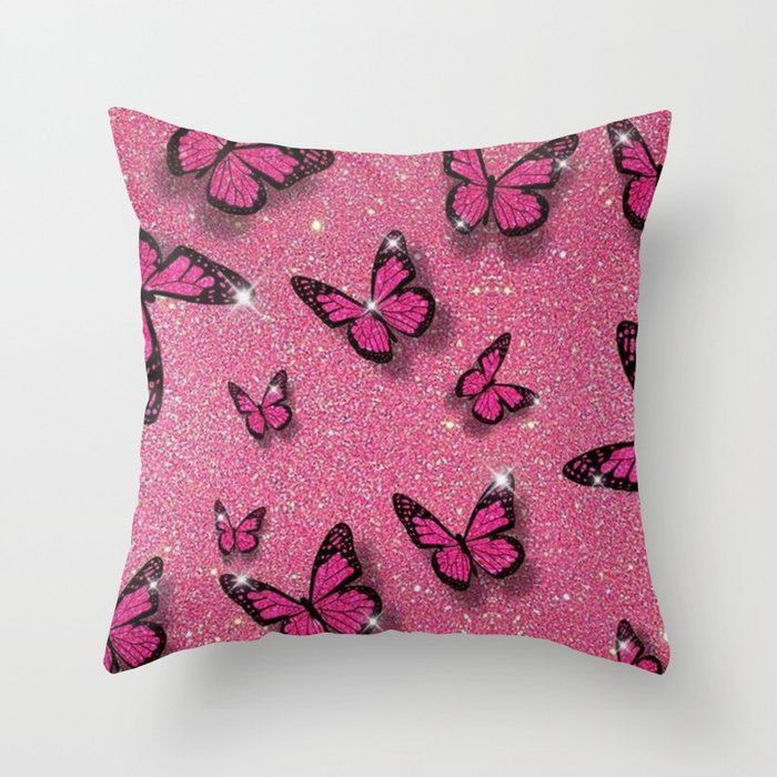 Pink deals butterfly pillow