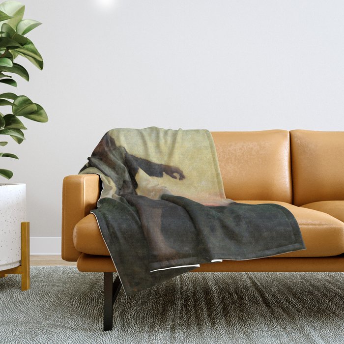 The Tired Gleaner 1880 Painting Throw Blanket