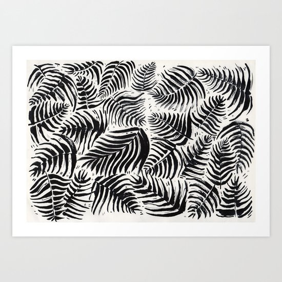 Palm Pattern Art Print