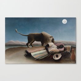Henri Rousseau - The Sleeping Gypsy Canvas Print
