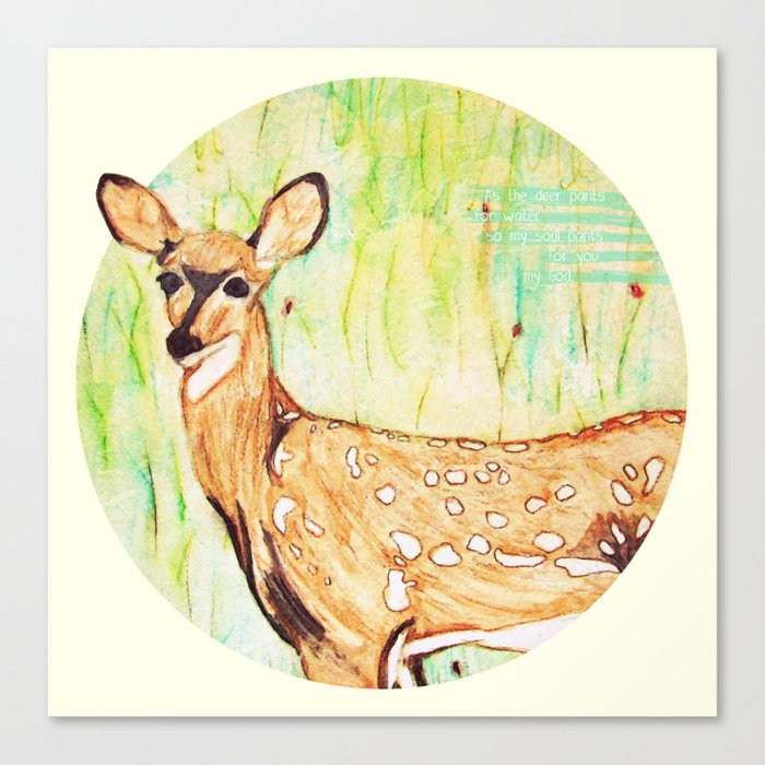 As A Deer Canvas Print