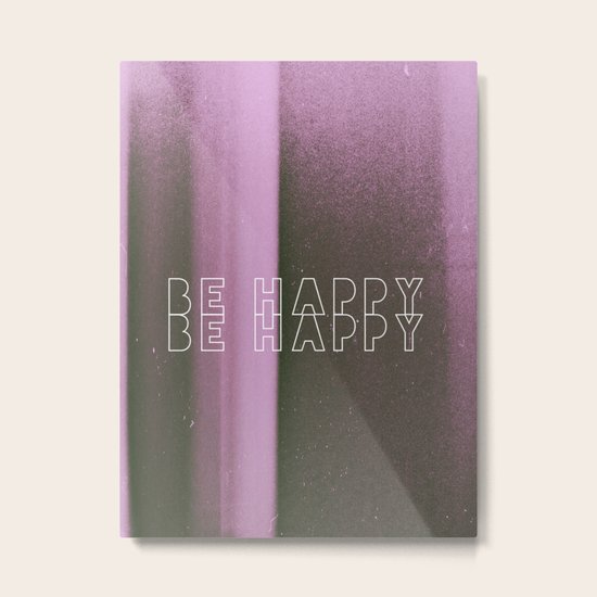 Be Happy Metal Print
