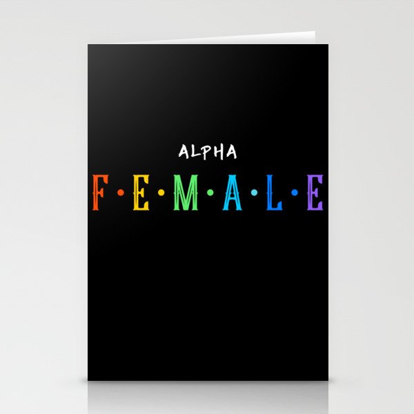 ALPHA FEMALE Stationery Cards