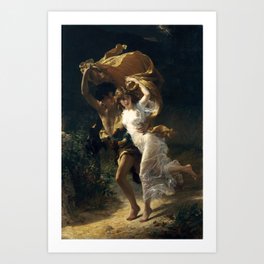 The Storm, 1880 by Pierre Auguste Cot Art Print