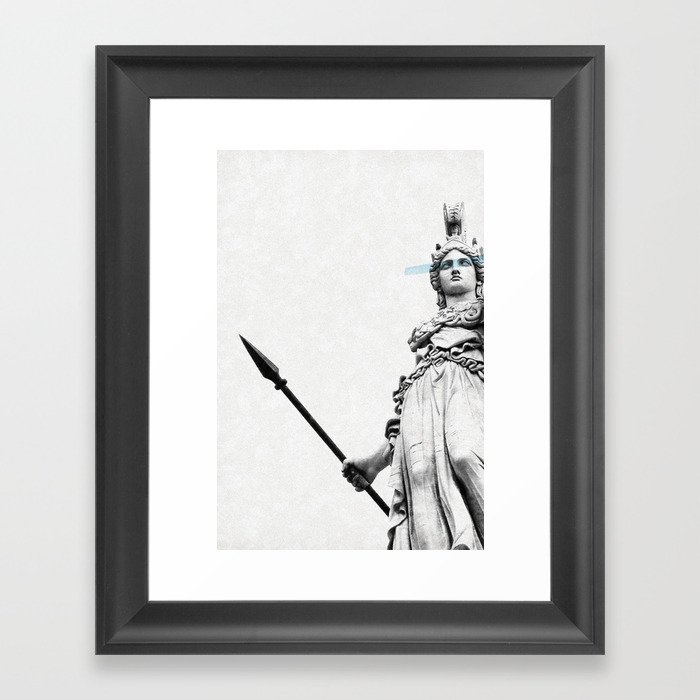 Athena the goddess of wisdom Framed Art Print