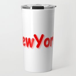 "#NewYorker " Cute Design. Buy Now Travel Mug