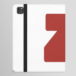 z (Maroon & White Letter) iPad Folio Case