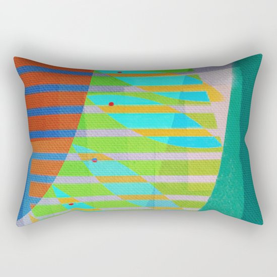 A Lama, o Mangue e o Mar (The Mud, the Mangue and the Sea) Rectangular Pillow