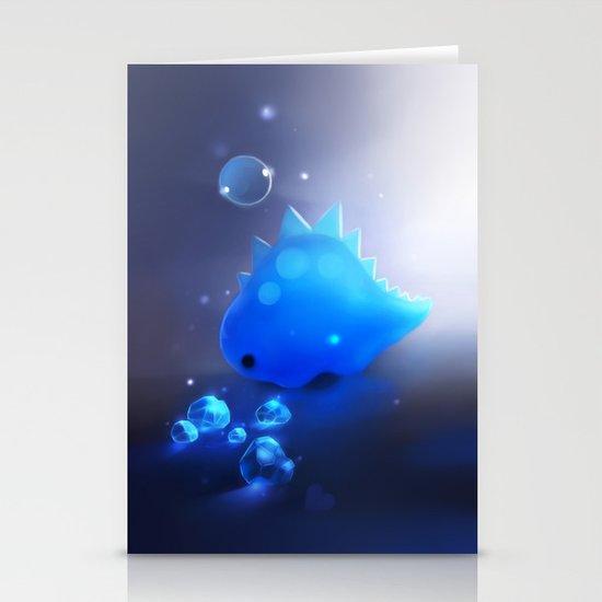 crystal dino Stationery Cards