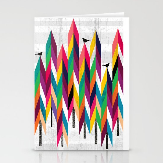 Pine trees Stationery Cards