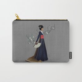 Modern Woman in Kimono Carry-All Pouch