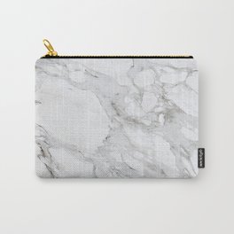 White Marble Carry-All Pouch