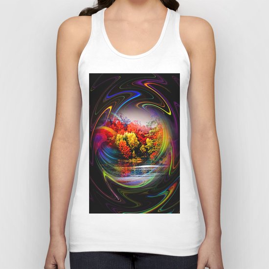 Abstract Perfection 42 Autumn Unisex Tank Top