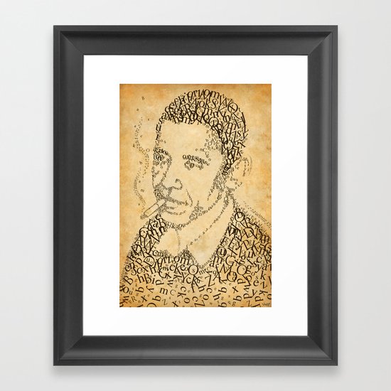 obama in the font of times 02 Framed Art Print