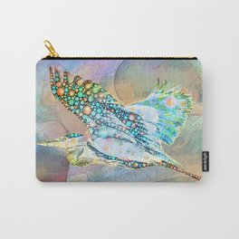 Heron Skies Carry-All Pouch | Heron, Greatblueheron, Ink, Collaboration, Blueheron, Watercolor, Heronskies, Digital, Campbell Cope, Bird 