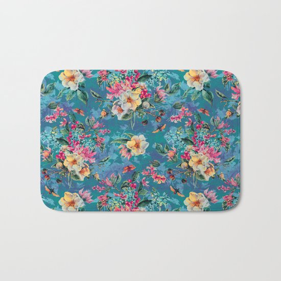 Floral Ocean III Bath Mat