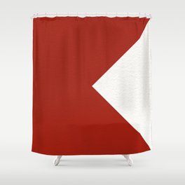 NAUTICAL Boat Flag "B" Shower Curtain