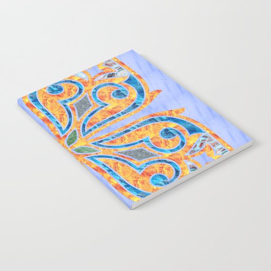 Blue Oriental Tile 02 Notebook