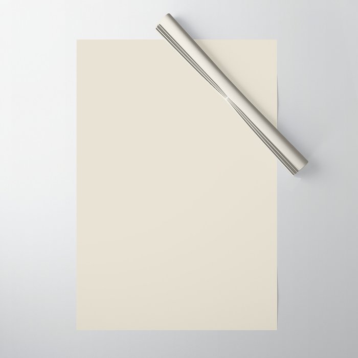 ARCTIC WOLF SOLID COLOR. Plain Pale Neutral  Wrapping Paper