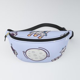 Seamless pattern with space theme Fanny Pack