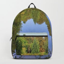 A Lovely Walk Round Priory Park Backpack | Water, Reflections, Essex, Color, Photo, Trees, Nature, Hdr, Park, Vhsphotography 