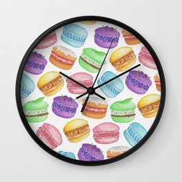 Mad for Macarons Wall Clock