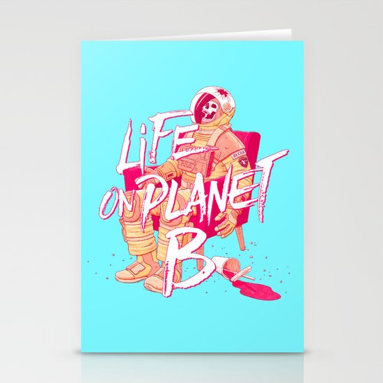Life on Planet B Stationery Cards
