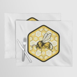 Bumblebee Emblem Illustration Placemat