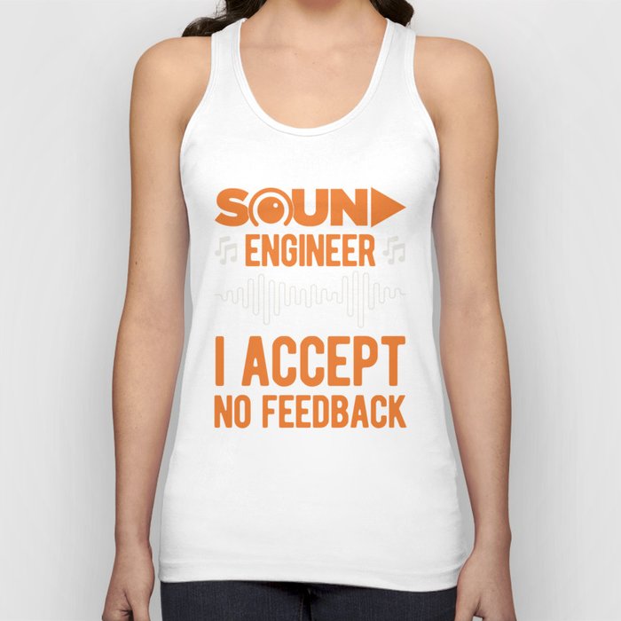Funny Sound Engineer Tank Top