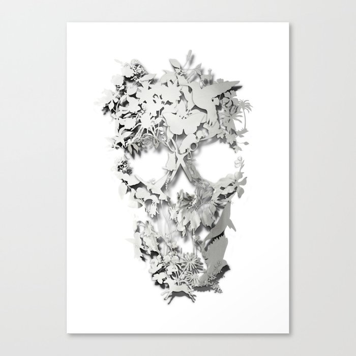 Simple Skull Canvas Print