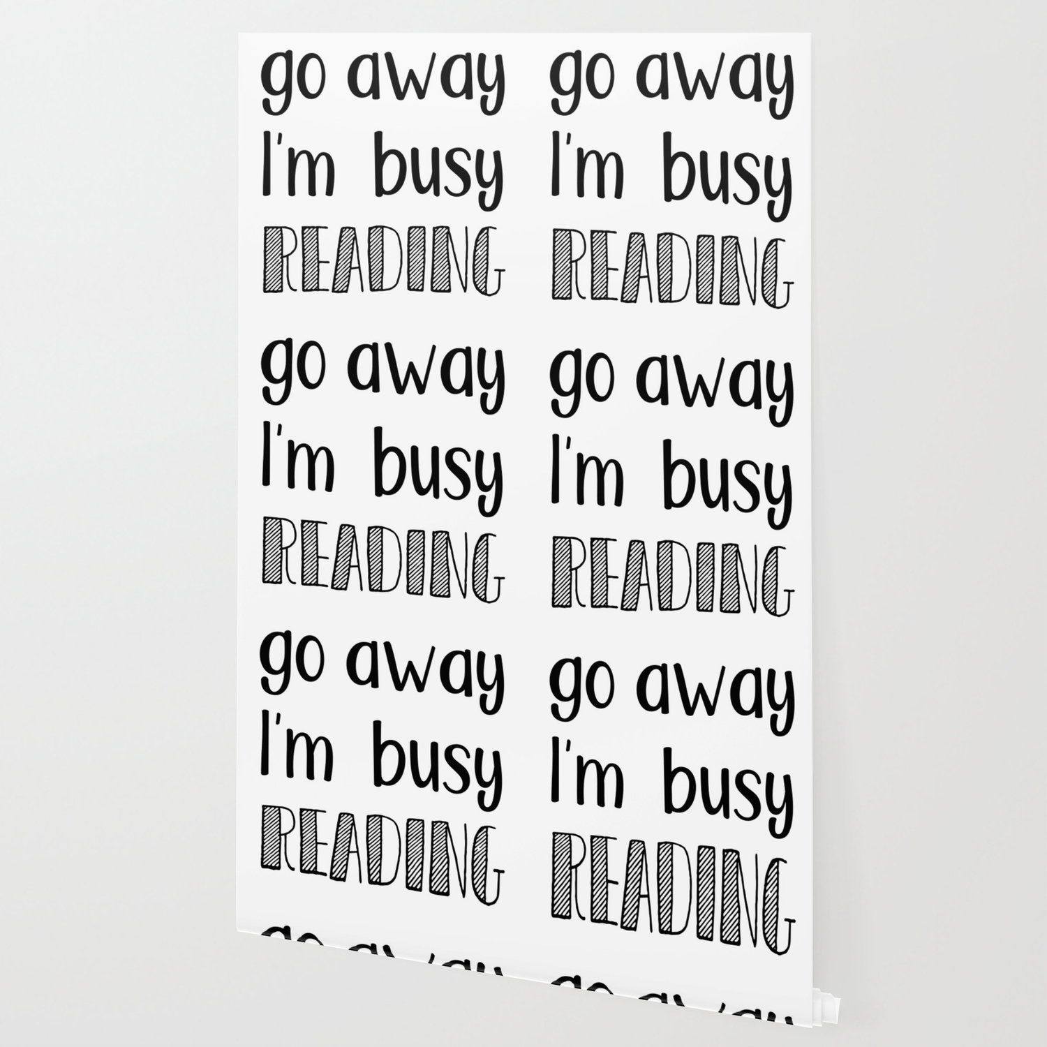 Go Away I M Busy Reading Wallpaper By Thebookishshop Society6
