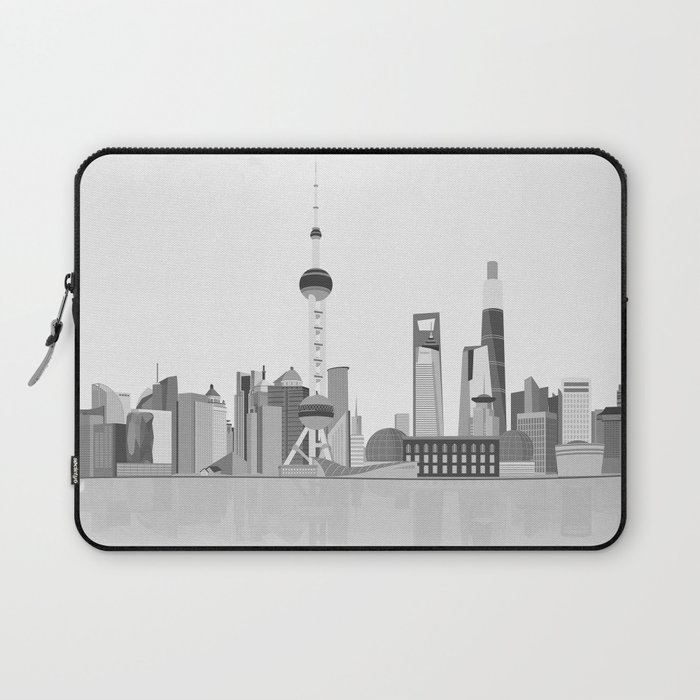Shanghai (Black & White) Laptop Sleeve