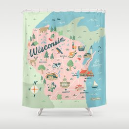 Wisconsin Shower Curtain