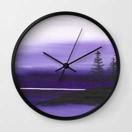Purple Haze Wall Clock