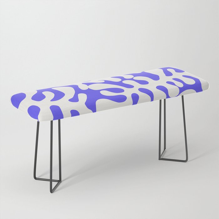 White Matisse cut outs seaweed pattern 17 Bench