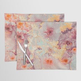 Pink Mermaid, Pink Marble, Modern Marble Print, Luxury Geometric Art, Minimal Scandinavian Abstract Pattern Placemat