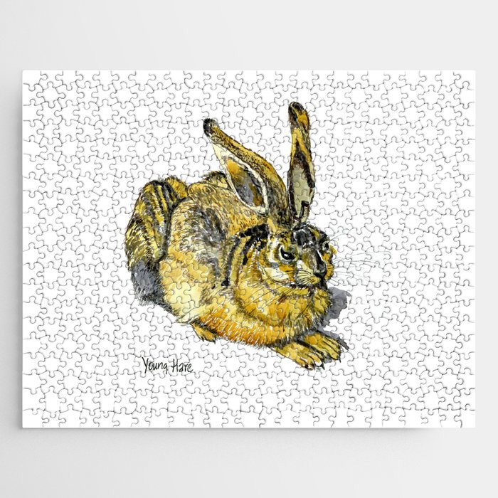 Young Hare inspired by Dürer Jigsaw Puzzle