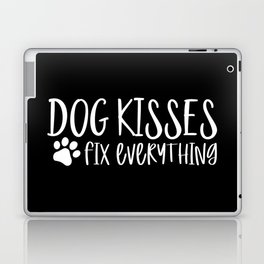 Dog Kisses Fix Everything Laptop Skin