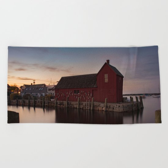Motif #1 after sunset Beach Towel