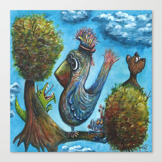 Strange Bird in a Strange Land Canvas Print