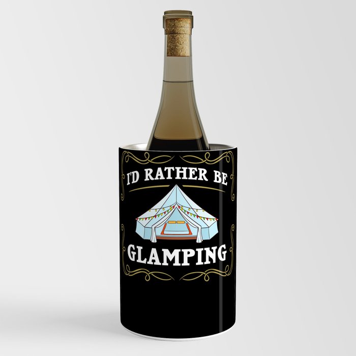 Glamping Tent Camping RV Glamper Ideas Wine Chiller