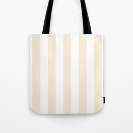 Moccasin Tote Bags Society6 Moccasin Pink Solid Color White Vertical Lines Pattern Tote Bag