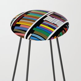 Book pattern Counter Stool