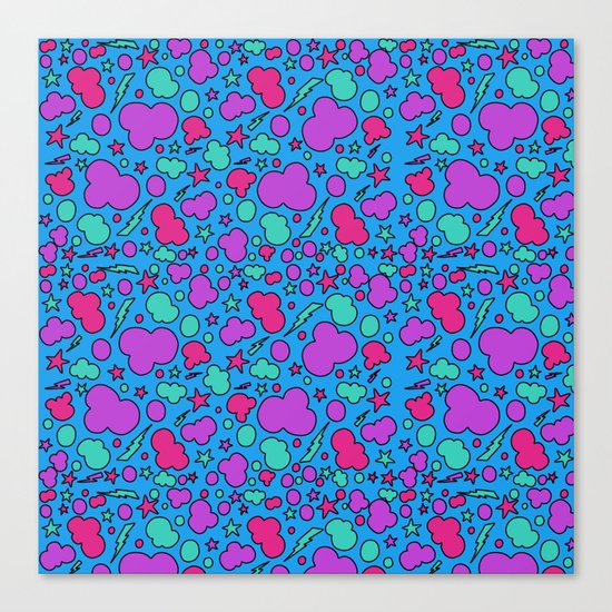 Colorful chaotic storm Canvas Print