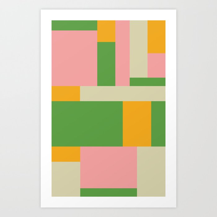 Geometric Abstract #42 Art Print