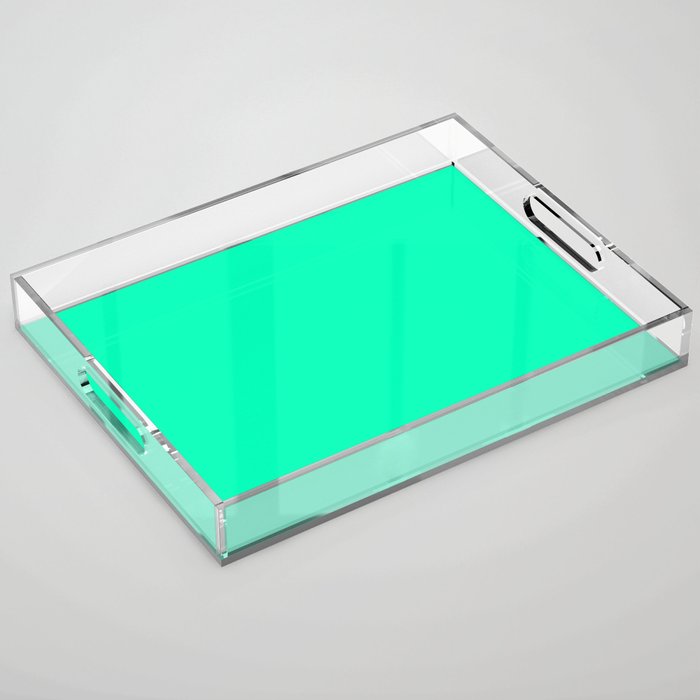 Neon Mint Green Acrylic Tray