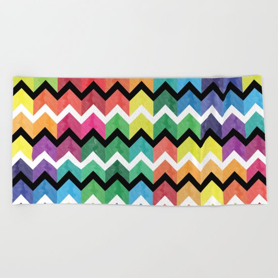 Lovely Chevron Beach Towel